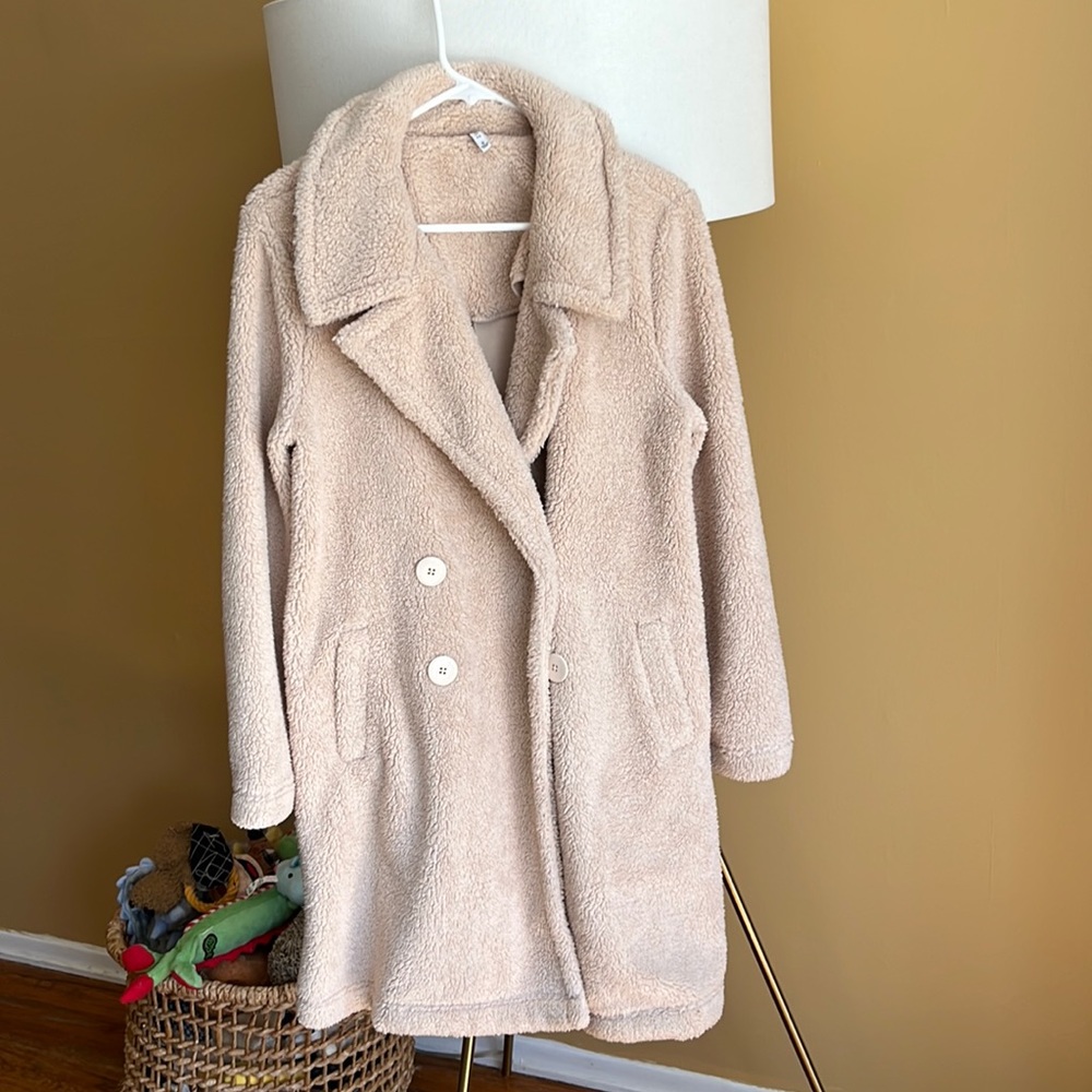 Zsupply small long teddy coat
